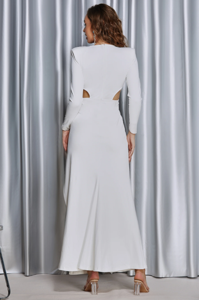 Front Twist and High Slit Maxi Dress