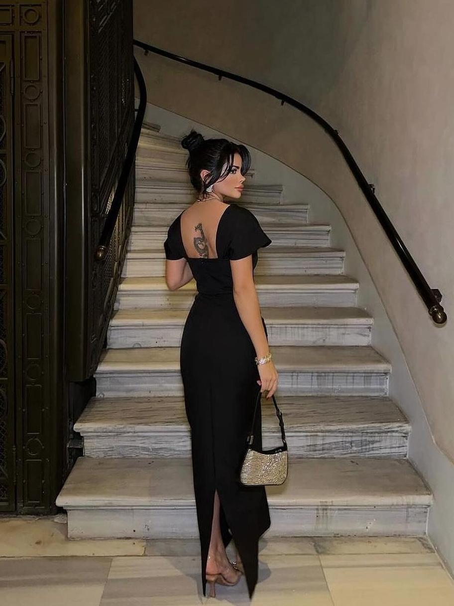 Diamante French Bandage Skirt Evening Dresses
