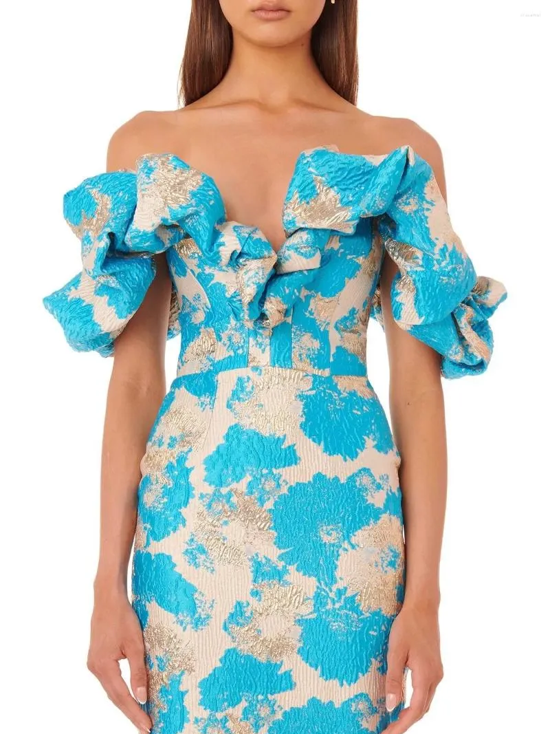Mid-length Dress with Under-Neck Slit