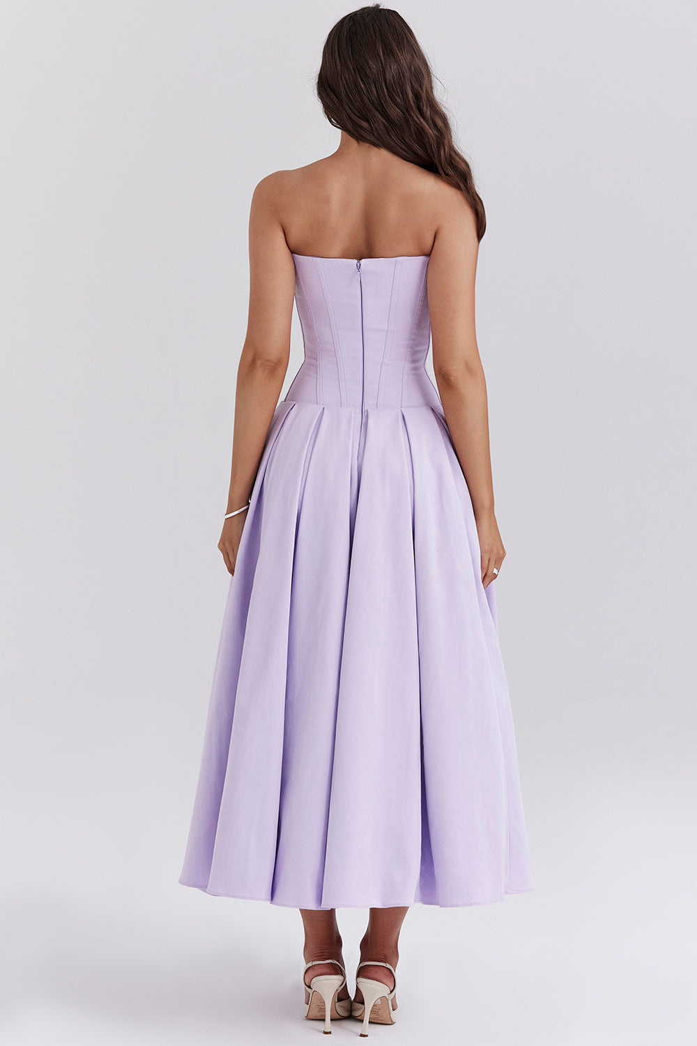 Strapless Corset Style Maxi Dress