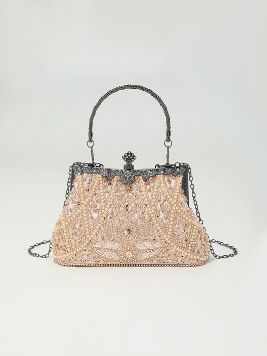 Bead Embroidery Beaded Sequins Evening Bag