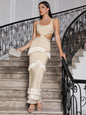 Fringe Design Waistless Sexy Long Dress