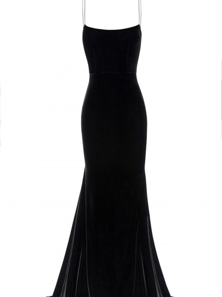 Halter Backless Elegant Velvet Small Dresses