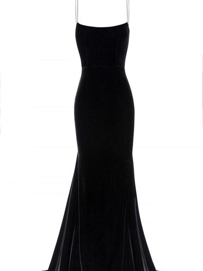 Halter Backless Elegant Velvet Small Dresses