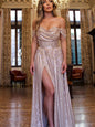 Sequin Slim Fit Gown Halter Dresses
