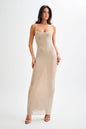 Sequin Shine Open Back Maxi Dress