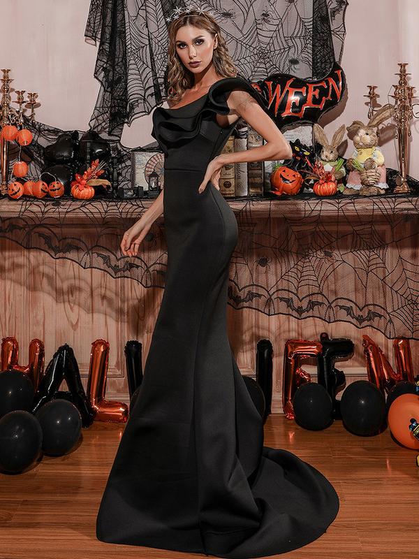 Trailing Fishtail Toast Dresses