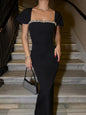 Diamante French Bandage Skirt Evening Dresses