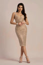 Backless Sling Rhinestones and Body-hugging Design Gown