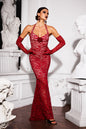 Lace Mesh Halterneck Bodycon Dress
