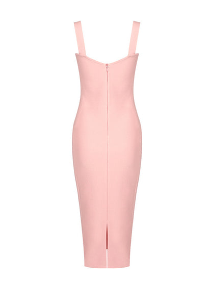 Vintage Lace Halter Sexy Midi Dress