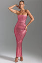 Embellished Bandeau Maxi Dress