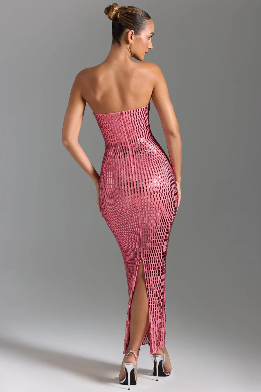 Embellished Bandeau Maxi Dress
