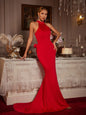 Fairly Halterneck Flower Maxi Dress