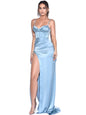V-Neck Under Split Mid-Length High-End Gowns