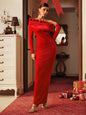 Flower Velvet Maxi Dress