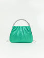 Rhinestone Studded Circle Handheld Evening Bag