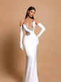 Crystal Embellishments Cut-out Gown