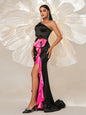 One-shoulder Oblique Collar Banquet Maxi Dress