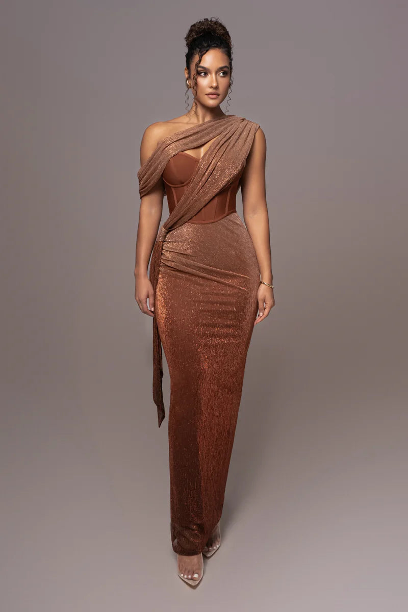 Color-Blocked Sleeveless Asymmetric Waist Dress
