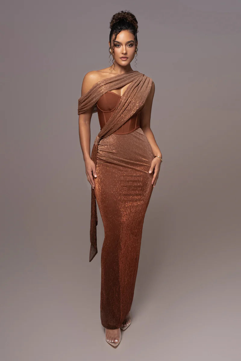 Color-Blocked Sleeveless Asymmetric Waist Dress