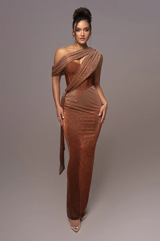 Color-Blocked Sleeveless Asymmetric Waist Dress