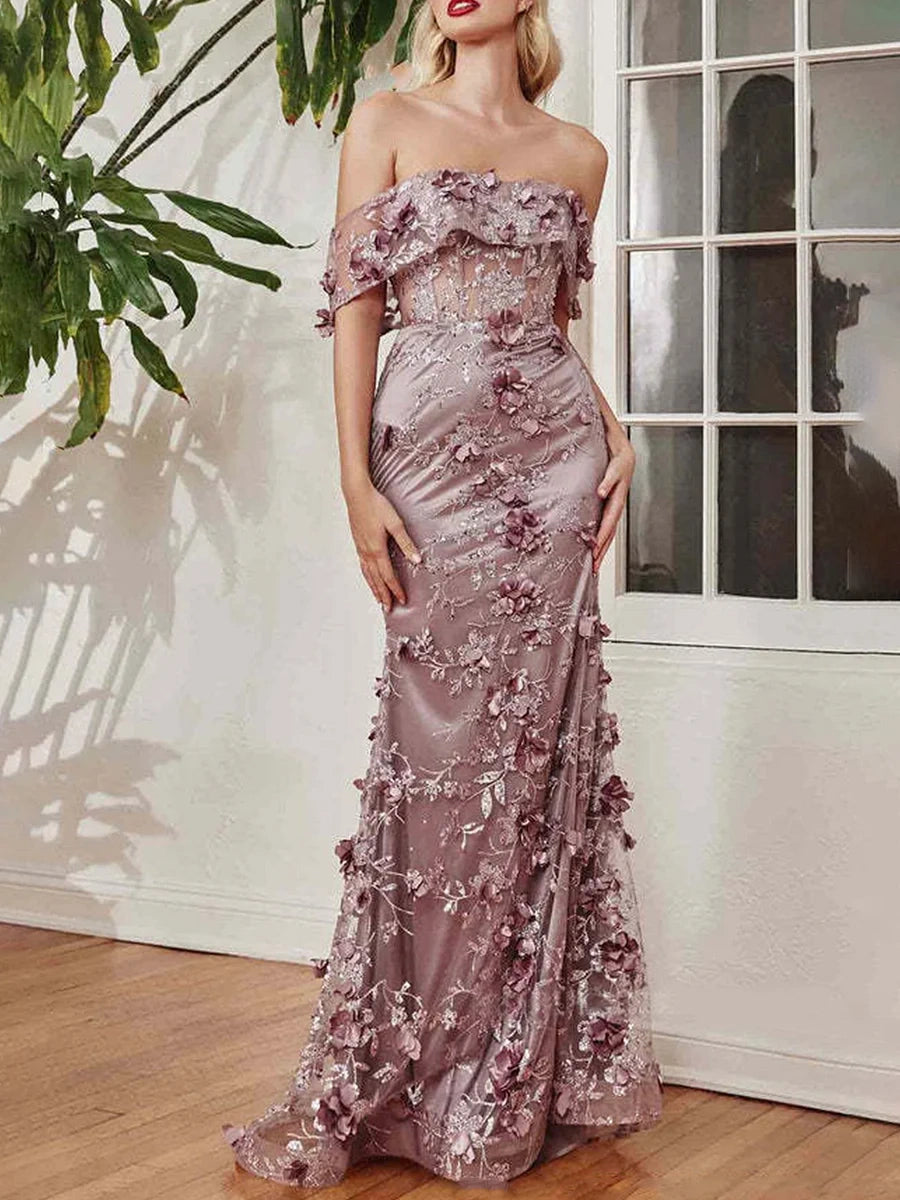Sexy Off Shoulder Maxi Dress