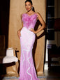 Azalea Strap Feather Maxi Dress