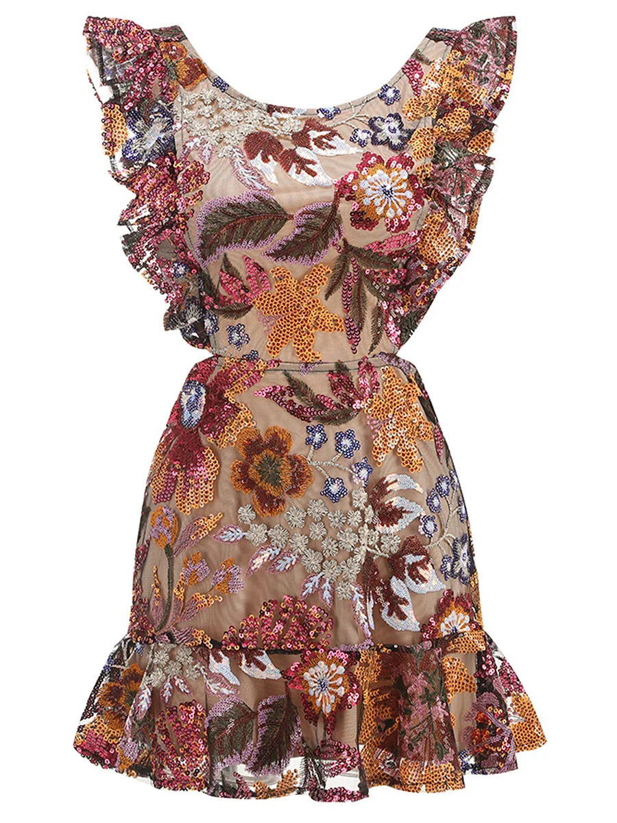 Three-dimensional Bead Embroidery High-end Gowns