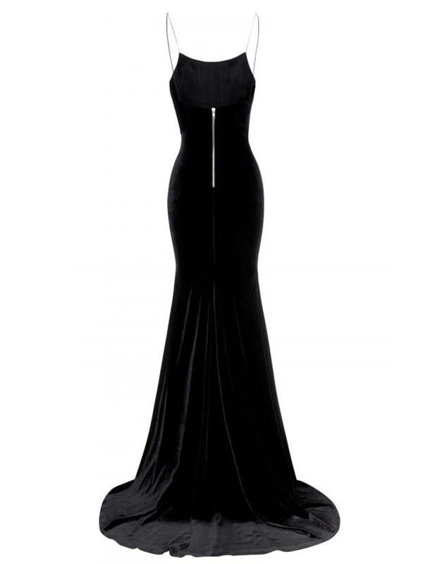 Halter Backless Elegant Velvet Small Dresses