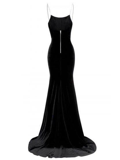 Halter Backless Elegant Velvet Small Dresses